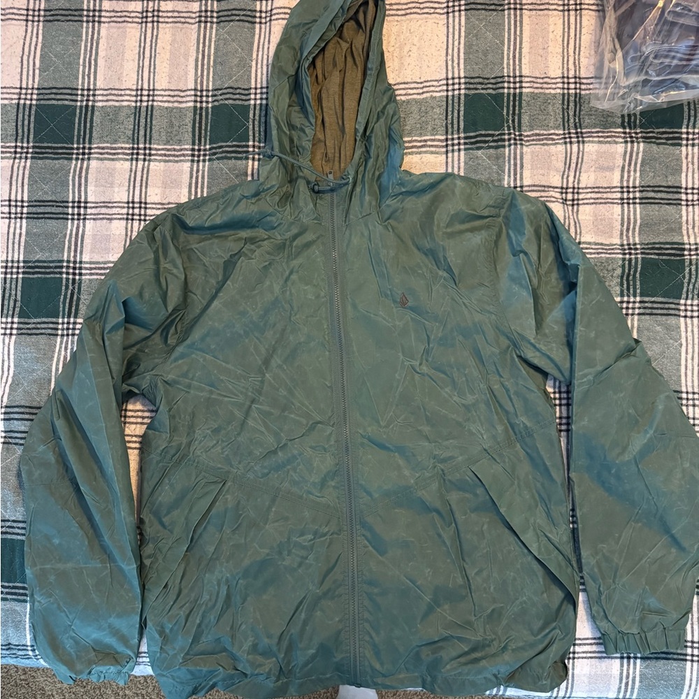 Volcom Men's Teal Arlo Windbreaker Jacket